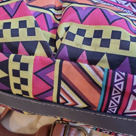 Lily Bloom Geometric Bright Color Print Purse - Picture 5 of 5